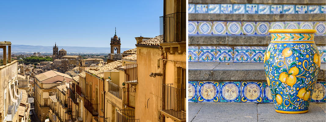Caltagirone på Sicilien, Italien