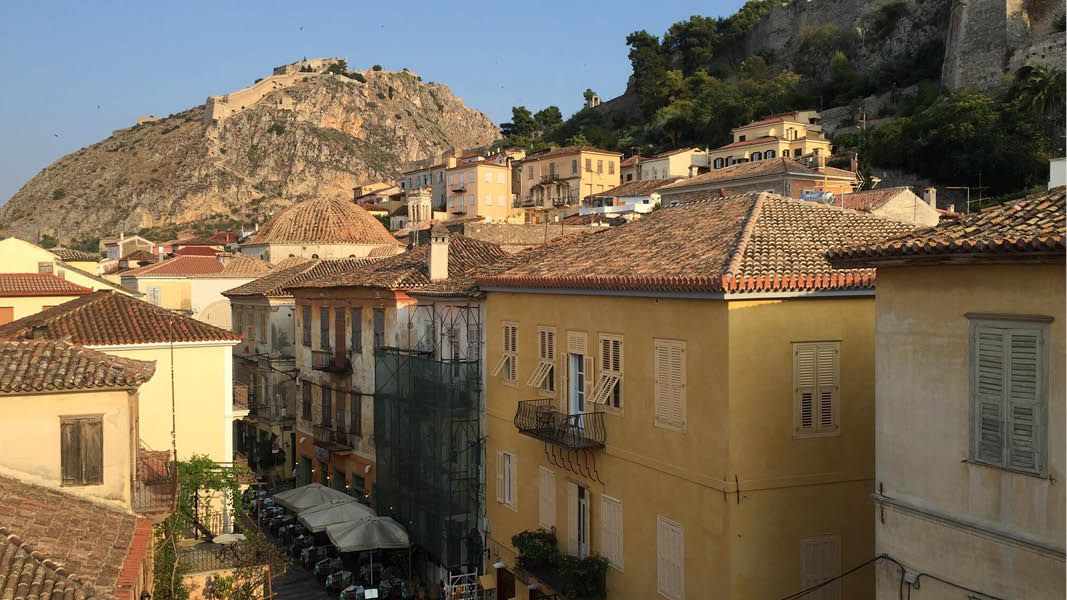 Udsigten fra Hotel Victoria Nafplio