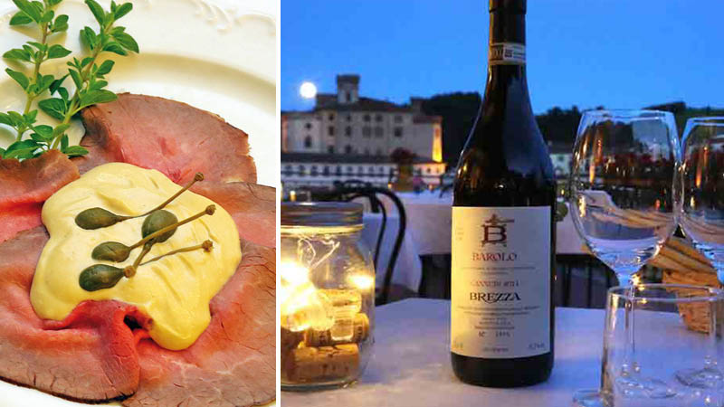 Smag på italienske specialiteter på Hotel Barolo, Italien