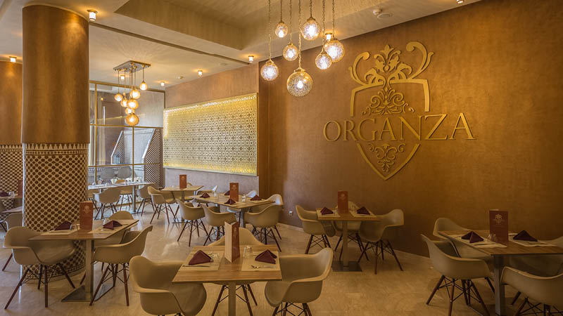 Restaurant på hotel i Marokko